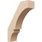 Ekena Millwork 5-inch W x 16-inch D x 22-inch H Balboa Rough Cedar Woodgrain TimberThane Knee Brace, Primed BRCUR05X16X22BOARCPR - alternate 1